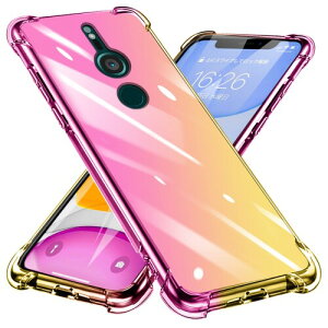 Xperia XZ2 �P�[�X �N���A TPU �O���f�[�V�����F SO-03K SOV37 �P�[�X �ϏՌ� �\�j�[ �G�N�X�y���A XZ2 �J�o�[ ���� ��̌^ �����h�~ �h�o �ό`�h�~ �\�j�[ �J�o�[ �s���N/�S�[���h W-CSZH-013-01
