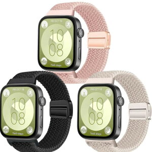 (SHANCHI) For HUAWEI Watch Fit4 PRO / Fit4 / Fit3 �����o���h �i�C�����҂݃}�O�l�b�g�o���h ���y�� �ʋC�� �h�����Ɩh���� ���R���� ���􂢉\ ���K�t�B�b�g(3 �F�Z�b�g1)