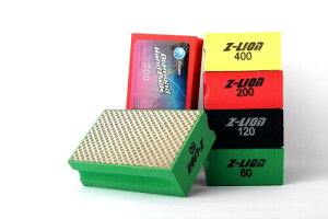 Z-LION Sanding Blocks Diamond Hand Polishing Pads for Glass Granite Marble Stone Ceramic,Electroplated Hand Sanding Pads Pack of 4