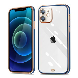 iPhone 12 Mini P[X NA ACtH12~j P[X  Jo[ ϏՌ h~ TPU ^ y ̌^ lC SʕیJo[ ACtHP[X ^(lCr[Eu[)