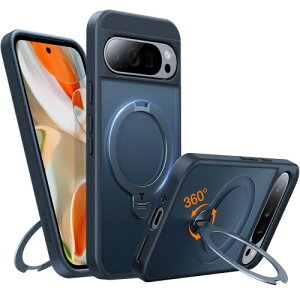 TORRAS Google Pixel 9/9 Pro p P[X MagSafeΉ cΉ ̓O }Olbg ϋv ϖh~ CXΉ ČRKi ϏՌ wh~ UPRO Ostand Spin ubN