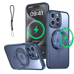 Casesmo iPhone 13 Pro �p �P�[�XMagsafe �Ή� 360°��]�\�� Magsafe�����O�X�^���h �z���_�[ ��̌^�E�X�g���b�v1��t�� �c�����Ή� �ČR�K�i �ϏՌ� �J���������Y�ی� �ԍڃz���_�[�Ή� �A�C�t
