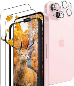 KChgt p iPhone 15 KXtB 2 + 2 JیtB Ή ACtH15 KXtB P[X ߗ 3D TouchΉ 0.26^ Uh~ x Sʕی Ϗ