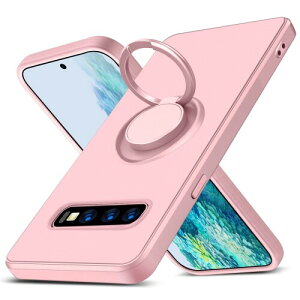 Galaxy S10 Plus 用 ケース リング シリコン レンズ保護 薄型 360°回転 車載ホルダー TPU 一体型 防水 軽量 ストラップホール 黄変防止 四隅衝撃吸収 おしゃれ 滑り止め フィット感 ギャラクシ