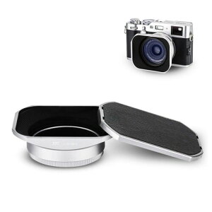 JJC ���^�� �����` �����Y�t�[�h + �t�[�h�L���b�v & 49mm�X���b�h�A�_�v�^�[�����O �x�m�t�B����Fujifilm X100VI X100V X100F X100T X100S X100 X70 �ɑΉ� LH-X100 & AR-X100 �݊� ��F