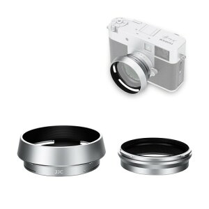 JJC Fujifilm X-half�p�����Y�t�[�h + �A�_�v�^�[ �x�m�t�C���� X �n�[�t �ɑΉ� �U37mm�t�B���^�[�Ή� JJC F-XHFUV�t�B���^�[�ƕ��p�\ ������\�� ���˖h�~ �����Y�ی� �V���o�[