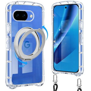 Loodoomo Google Pixel 10a �p�� �P�[�X �V�����_�[ �����O�t�� �N���A �s�N�Z��10a ���|�� �S����