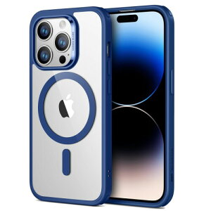 ESR iPhone 14 Pro �P�[�X MagSafe�Ή� �ϏՌ� �ČRMIL�K�i ���ɋ����w�� ���C�����X�[�d �X�g���b�v�z�[���t�� ��phone14pro �P�[�X HaloLock���� �n�C�u���b�h���C�Ή� 6.1�C���` �N���A_�u���[ Classic