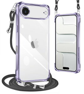 PAILAIMEN iphone air �p�� �P�[�X 2025�N���� �N���A �l�b�N �V�����_�[ ��phone air �P�[�X �ϏՌ� �X�g���b�v�t�� �A�C�t�H��air �J�o�[ ���� TPU ���^ �y�� �X�}�z �V���R�� �J�o�[ �R�t�� �΂߂�