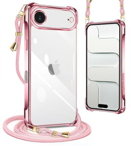 PAILAIMEN iphone air �p�� �P�[�X 2025�N���� �N���A �l�b�N �V�����_�[ ��phone air �P�[�X �ϏՌ� �X�g���b�v�t�� �A�C�t�H��air �J�o�[ ���� TPU ���^ �y�� �X�}�z �V���R�� �J�o�[ �R�t�� �΂߂�