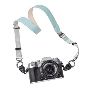 (VOVMOEYA) PU���U�[�J�����X�g���b�v�i�O�p���[�v�t���j �ϏՌ����AFujifilm X-T50�ASony ZVE10�ACanon R50�Ή��A�����F105�`126cm�A�΂ߊ|�����|���Ɏg�p�\�A��჌�t�J������~���[���X�J����