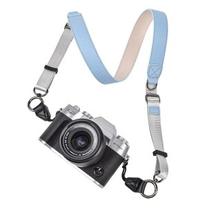 (VOVMOEYA) PU���U�[�J�����X�g���b�v�i�O�p���[�v�t���j �ϏՌ����AFujifilm X-T50�ASony ZVE10�ACanon R50�Ή��A�����F105�`126cm�A�΂ߊ|�����|���Ɏg�p�\�A��჌�t�J������~���[���X�J����