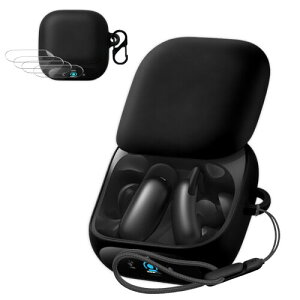 For Anker Soundcore Liberty 5 Pro �p �P�[�X �J�o�[ +4���t�B���� ���C�����X �C���[�z�� �V���R�� �ی�P�[�X �i�J���r�i�t��+�X�g���b�v�t���j �����h�~ �L�Y�h�~ �ϏՌ� �����[�d�\ �h�� �h