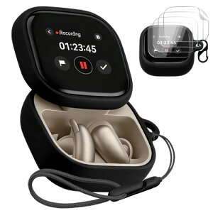 For Anker Soundcore Liberty 5 Pro Max �p �P�[�X �J�o�[ +4���t�B���� ���C�����X �C���[�z�� �V���R�� �ی�P�[�X �i�J���r�i�t��+�X�g���b�v�t���j �����h�~ �L�Y�h�~ �ϏՌ� �����[�d�\ �h��