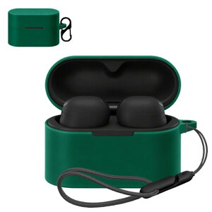 For �\�j�[(SONY) WF-1000XM6 �p �P�[�X �J�o�[ ���C�����X �C���[�z�� �V���R�� �ی�P�[�X �i�J���r�i�t��+�X�g���b�v�t�� �j �����h�~ �L�Y�h�~ �ϏՌ� �����[�d�\ �h�� �h�o (�O���[��)