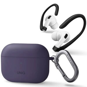 UNIQ AirPods Pro2 P[X AirPodsPro2ɑΉ CX[dΉ Ռ z ی LED VRJo[ Jri C[tbNt NEXO (AirPodsPro2 (2022/2023), p[v)
