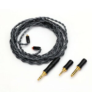 TRIPOWIN Noire 4�R�A24AWG OCC�A�b�v�O���[�hHIFI�I�[�f�B�I�P�[�u�� (MMCX�������ݎ�, Noire(�O���[))