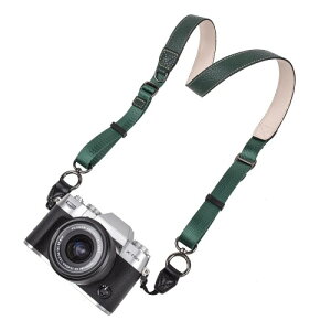 (VOVMOEYA) PU���U�[�J�����X�g���b�v�i�O�p���[�v�t���j �ϏՌ����AFujifilm X-T50�ASony ZVE10�ACanon R50�Ή��A�����F105�`126cm�A�΂ߊ|�����|���Ɏg�p�\�A��჌�t�J������~���[���X�J����