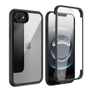 YSAN iPhone16e P[X 360xSʕی (100ʊx)(ʓ) NAtJo[ ČRMILKi  ϏՌ ^ y VRt[ ~߃op[ Qi[dΉ (ubN, iPhone16e)