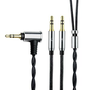 3APLUS WT3 �w�b�h�z���P�[�u�� �����p 3.5mm �A�b�v�O���[�h�P�[�u�� 4�c OFC �����x�i�C������ 1.5m���� L�^ 3.5mm(3��)��3.5mm(3��)*2 DENON AH-D9200/AH-D7200/AH-D7100/AH-D5200/AH-D600���w�b�h�z���ɓK��