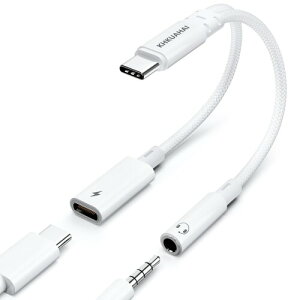 KHKUAHAI ^CvC Czϊ 15W }[d 2-in-1 CzWbN ϊ ^Cvc 3.5mm, DAC, HIFI , iC҂ ʒ/ʘb/y, Type-c Cz ϊ for iPhone 16/ 15 Pro Plus Max/Galaxy S