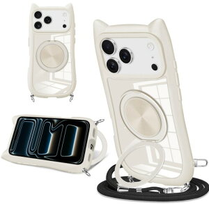 iPhone 17 Pro Max �p �X�}�z�P�[�X �L���f�U�C�� �V���v���Ńt�@�b�V���� 360° ��]�X�^���h�t�� iPhone 17 promax �X�}�z�P�[�X ����~�� ���΂ݖh�~ �S�ʓI�ȕی� �������߉\�ȃl�b�N�X�g��