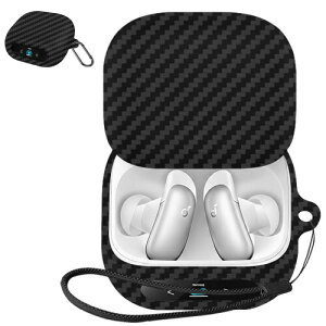 For Anker Soundcore Liberty 5 Pro �P�[�X�Y�f�@�ۃe�N�X�`�� �_�炩�ȃV���J�Q���̃X�|�[�c�N�[���ȃf�U�C�� �����[�d�\ �Ռ��z�� �h�� �h�o �y�� �����h�~�p�̃t�b�N�𓋍ڂ��� �X�����\�t