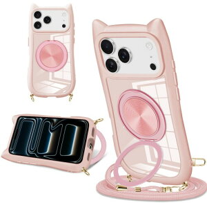 iPhone 17 Pro Max �p �X�}�z�P�[�X �L���f�U�C�� �V���v���Ńt�@�b�V���� 360° ��]�X�^���h�t�� iPhone 17 promax �X�}�z�P�[�X ����~�� ���΂ݖh�~ �S�ʓI�ȕی� �������߉\�ȃl�b�N�X�g��