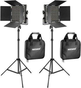 NEEWER 2pbN 660 LEDrfICgƃX^hLbg BepCg 40W Px CRI96+ 3300lux/1m 3200K-5600KFx F 0-100\ UuPbgAo[hAƎ[P[Xt X^WIƖ/