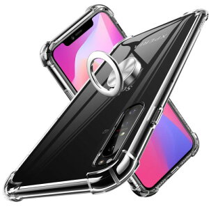 Xperia 1 II P[XO  TPU NA ^ SO-51A / SOG01 P[X Ot ]O ԍڃz_[Ή P[X ϖh~ ϏՌ ČRMILKi擾 ~ wh~ Jی TPU Jo