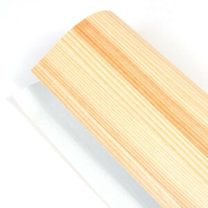 森の紙 曲がる 極薄 壁紙 天然木のシート 杉 柾目 粘着シールタイプ A4サイズ DIY 化粧材 切文字