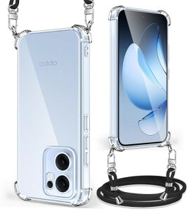 OPPO Reno13 A �P�[�X �N���A �V�����_�[ �g�уJ�o�[ ���|�� �΂߂��� �I�b�|���m���m13A �X�}�z�P�[�X ��|���P�[�X ���� �ϏՌ� TPU ���^ �y�� �R�t�� �D��X�g���b�v�t�� �l�b�N�X�g���b�v