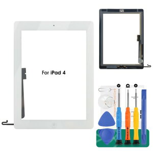 SRJTEK For iPad 4 �����p�^�b�`�p�l�� A1458 A1459 A1460 �t�����g�K���X �z�[���{�^���{���t���e�[�v�t�� �c�[���t�� �C���p�[�c���i (�V���o�[)