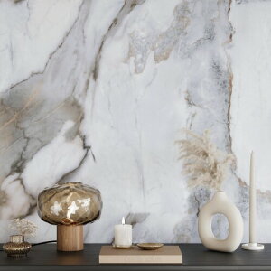 VEELIKE リメイクシート 壁紙 壁紙シール リメイク シート キッチンパネル テーブル 防水 耐熱 大理石風 風呂 張り替え 白 グレー 大理石調 テーブルシート 汚れ防止 水はね防止 かべかみ