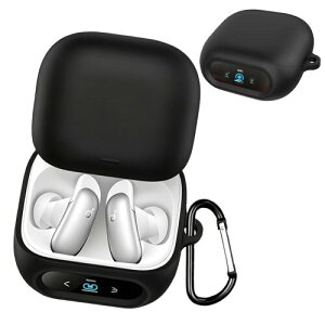 BOOLINN Anker Soundcore Liberty 5 Pro �P�[�X �Ή� �T�E���h�R�A���o�e�B5 Pro 360°�v���e�N�V�����V���R���f�� �h�� �L�Y�h�~ �y�ʏ��^ �����[�d�\ �ϏՌ� �J���r�i�t��(�u���b�N)