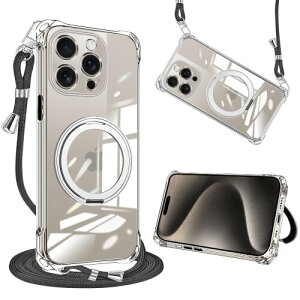 weiaoluo �P�[�X iPhone 15 pro max �p�� �y�� ��phone15 promax�P�[�X �N���A �����O�t�� �A�C�t�H��15 pro max �J�o�[ �V�����_�[�t�� �ϏՌ��\�t�g TPU �J�o�[ �x�[�V�b�N ���|�� �΂߂��� �t�� �c/��