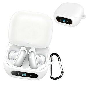 BOOLINN Anker Soundcore Liberty 5 Pro �P�[�X �Ή� �T�E���h�R�A���o�e�B5 Pro 360°�v���e�N�V�����V���R���f�� �h�� �L�Y�h�~ �y�ʏ��^ �����[�d�\ �ϏՌ� �J���r�i�t��(�z���C�g)
