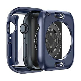 BELIYO for アップルウォッチ カバー 44mm 対応 Apple Watch Series SE2/SE/6/5/4 44mm ケース アップルウォッチSE2/SE/6/5/4 ケース 44mm 防水 360 一体型 強化ガラス 日本旭硝子材 キズ防止 Apple Watch カバー PC