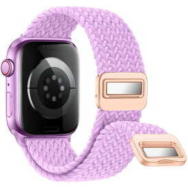 (Sunhel) コンパチブル アップルウォッチ バンド Apple Watch バンド 磁気吸着式バックル 強力な磁石 ナイロン素材 編み込み ソロループ 伸縮性 バンド 対応 Apple Watch Series Ultra SE 9 8 7 6 5 4 3 2 1(