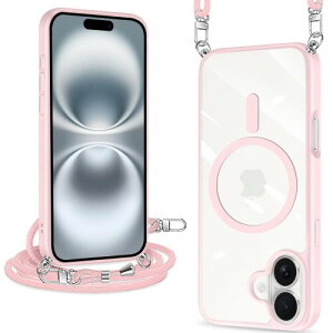 iPhone 16 Plus �P�[�X �N���A �V�����_�[ MagSafe�Ή� ���C�����X�[�d �A�N�����w�� �ϏՌ� �}�O�l�b�g���� �A�C�t�H��16�v���X �P�[�X �}�O�Z�[�t�Ή� �ϋv�� ����~�� ���ϖh�~�i�s���N�j