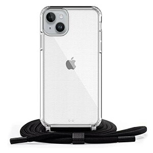 Handodo Apple iPhone 14 Plus 用 ケース iPhone 14 Plus カバー ネック ショルダー ストラップ付き スマホ シリコン カバー 紐付き 斜めがけ 織りストラップ付き 調節可能なショルダー クロスボディ