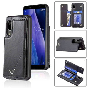 �݊��� AQUOS Sense3 lite SH-RM12/SH-02M/SHV4/SHV48/Android One S7/basice 907SH �p �V�^ �w�� �J�[�h�P�[�X�i�u���b�N�j�A�N�I�X �Z���X3 �X�}�z�P�[�X �J�[�h���[ ���u���@�\ �g�уJ�o�[ sense3 BLACK