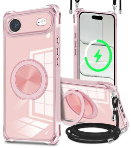 GULEIYAA iPhone Air �p �P�[�X �c�����Ή� 360° ��]�X�^���h �����O �}�O�l�b�g���� MagSafe �Ή� ���C�����X�[�d�Ή� �� phone air �P�[�X ���|�� �΂߂��� ��|�� �ϏՌ� �ԍڃz���_�[ �Ή� �X�g