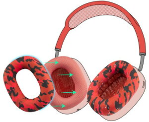 SOULWIT �C���[�p�b�h �J�o�[ �P�[�X for AirPods Max �p ���΍�V���R���C���[�J�o�[ �ȒP�N���[�j���O �ی�P�[�X �����򉻂Ȃ� �h�o �W���ł̃G�N�T�T�C�Y�ɉ��K�t�B�b�g (���b�h�X�g�[��-1