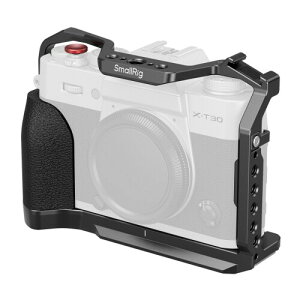SmallRig X-T30 II�p �J�����P�[�W FUJIFILM X-T30 / X-T30 II/X-T30 III�p�A�l�ԍH�w�Ɋ�Â����V���R���n���h�������AArca �N�C�b�N�����[�X�v���[�g�AQD �\�P�b�g�A�X�g���b�v�X���b�g�t�� - 5662