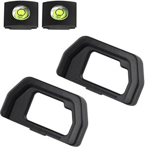 2個セット EP-15 接眼レンズ 接眼目当て 互換品 アイカップ OLYMPUS オリンパス OM-5 E-M5 Mark II III E-M10 Mark II III IV カメラ 適用 EP-16相互 アイピース ホットシューカバー型水準器付き