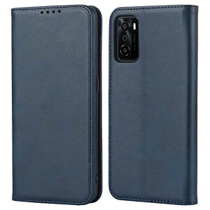 oppo a55s 5g ケース 手帳型 オッポA55s 5G スマホケース カード収納 A102OP / CPH2309 ケース 手帳型 耐衝撃 耐久性 耐摩擦 横置きスタンド機能 マグネット式 レザー カバー -ヴィンテージブルー