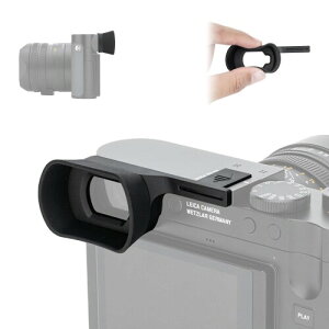 JJC 延長型アイカップ Leica Q3 / Q3 43 アイピース 接眼目当て ライカ Leica Q3 / Q3 43 カメラ対応 迷光遮断 ファインダー保護 センサーやLCDには影響なし