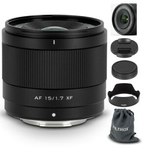 VILTROX 15mm F1.7 XF�����Y�i�x�m�p�j�AAPS-C���L�p�I�[�g�t�H�[�J�X�����Y�i�x�m�t�C���� �x�mX�}�E���g�J����X-A7�AX-E4�AX-H1�AX-Pro3�AX-S10�AX-T2�AX-T3�AX-T4�AX-T30�AXT30II�AX-T200�AX-H2�AX-H2S�AX-T5