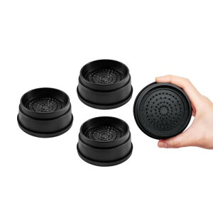 継ぎ脚 高さ調整脚 継足 底上げ 延長脚 アジャスター ベッド・テーブル・ソファ・机・こたつ 高さを上げる足 テーブル脚台 洗濯機台 暖房器具 (耐荷重1000kg) 丸型 ブラック 高さ2.7cm 重